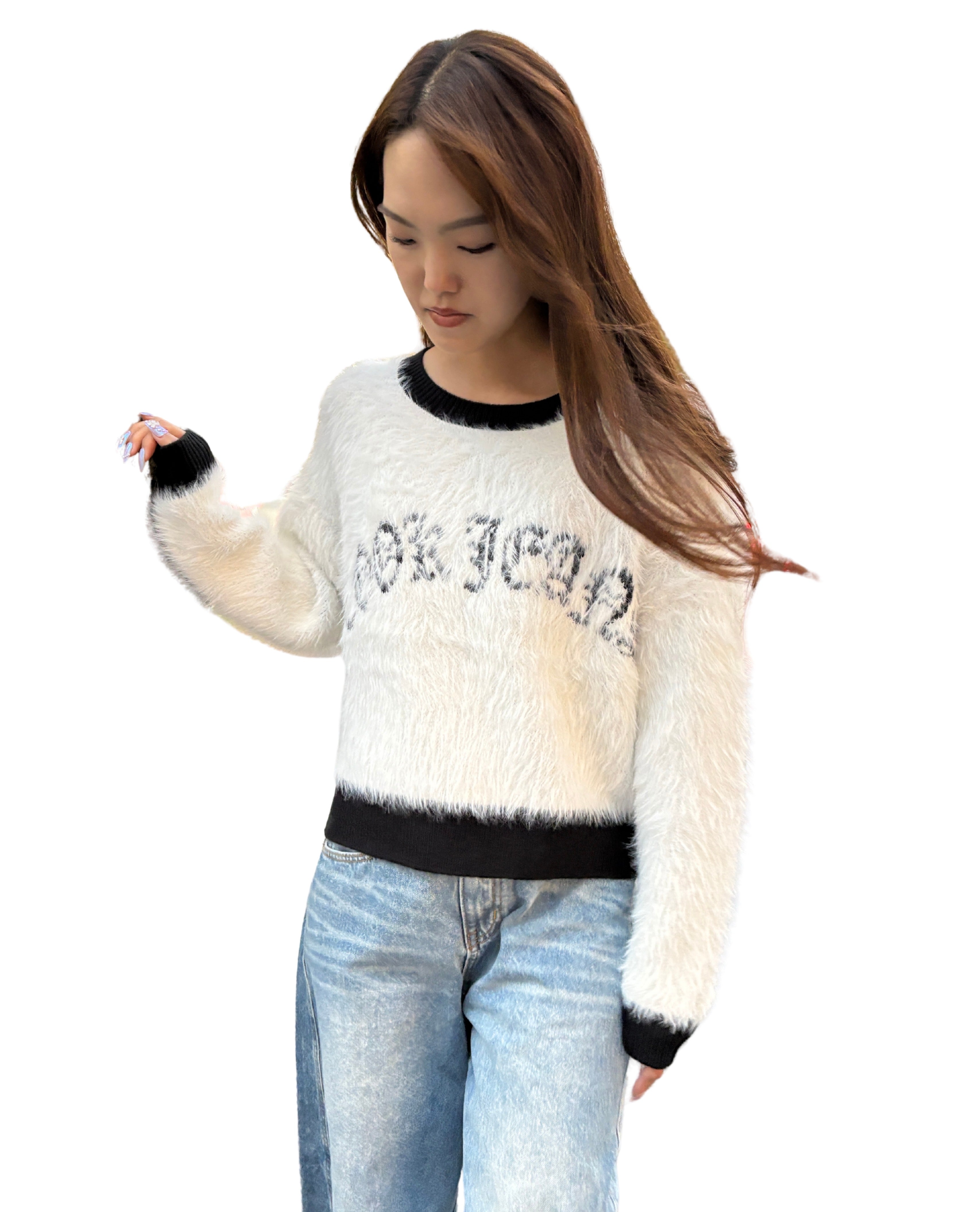 シャギーCJロゴニット WOMEN