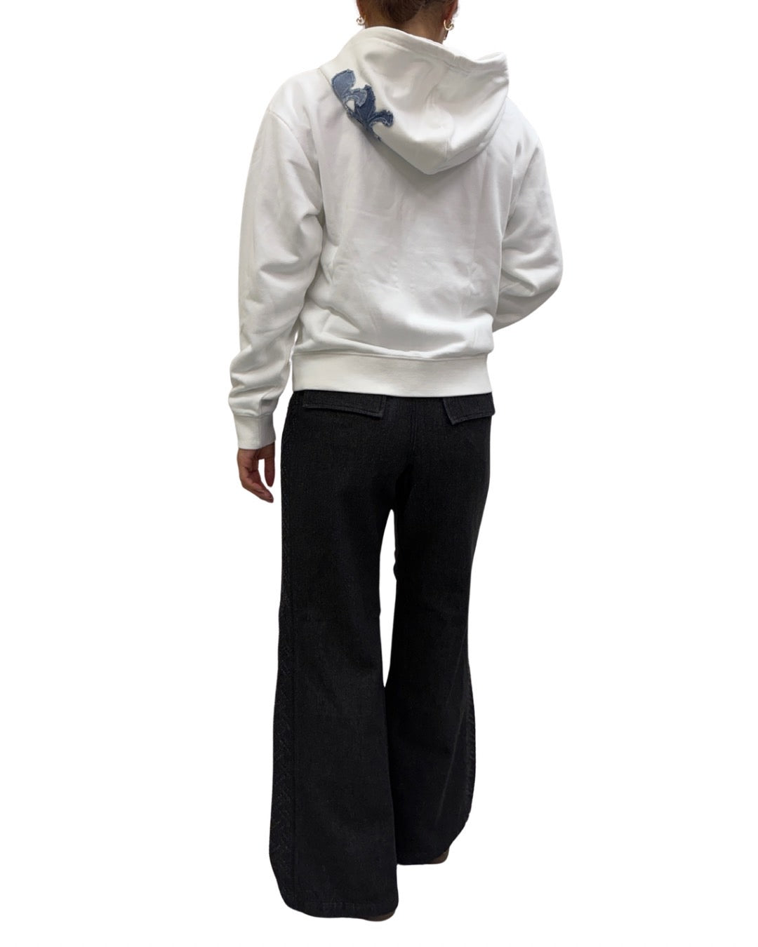 Nachiサイド切替膝タックデニムパンツ WOMEN