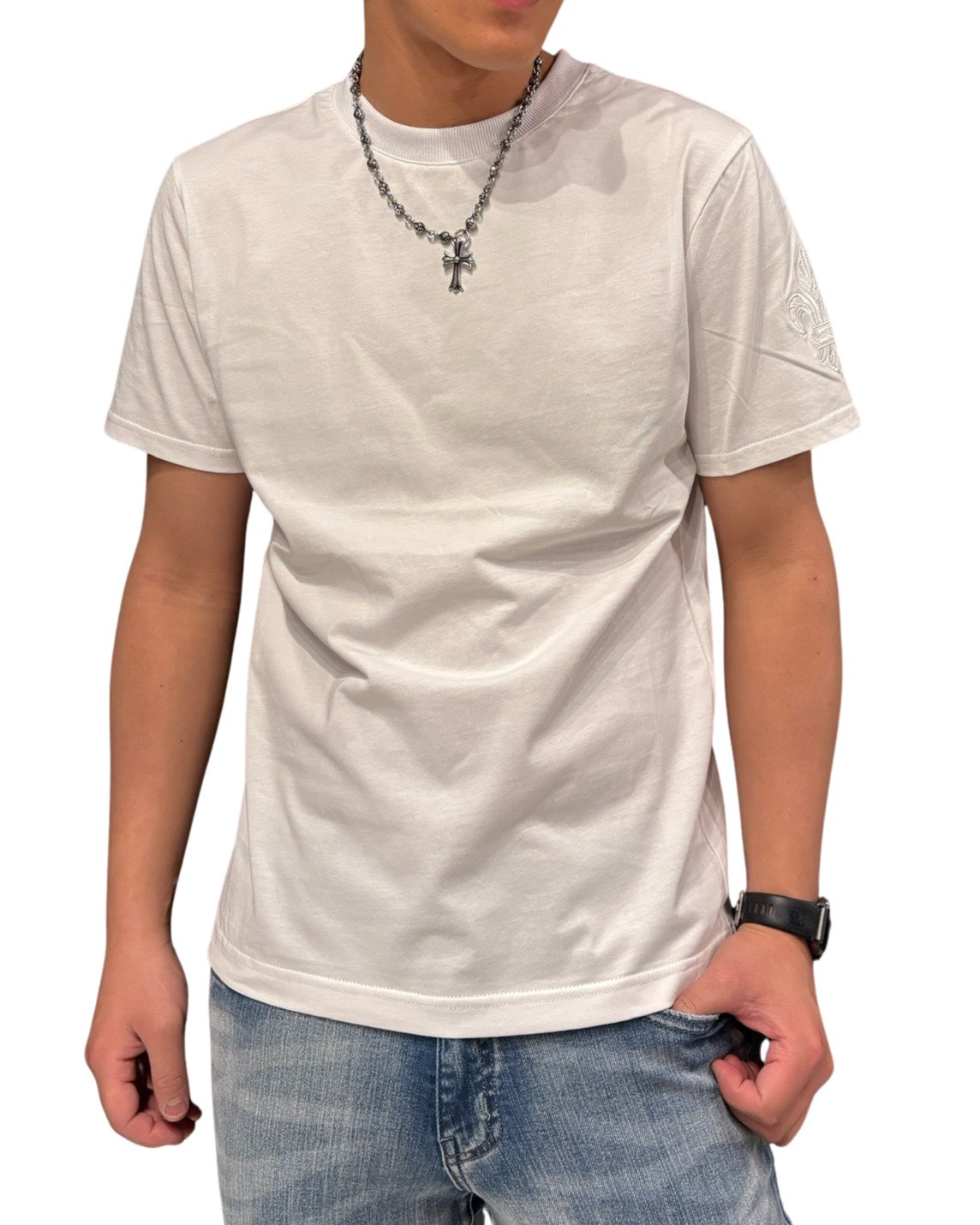 袖ダガー刺繍T UNISEX