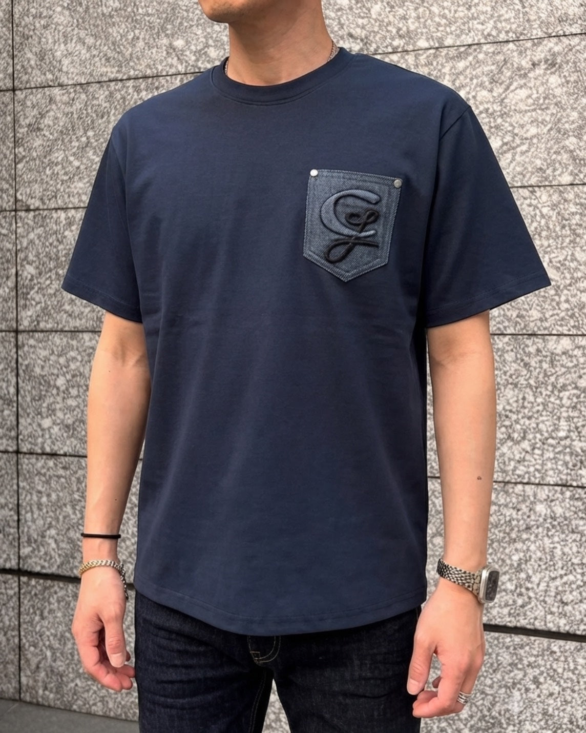 MEN 170cm ネイビー/サイズ1着用