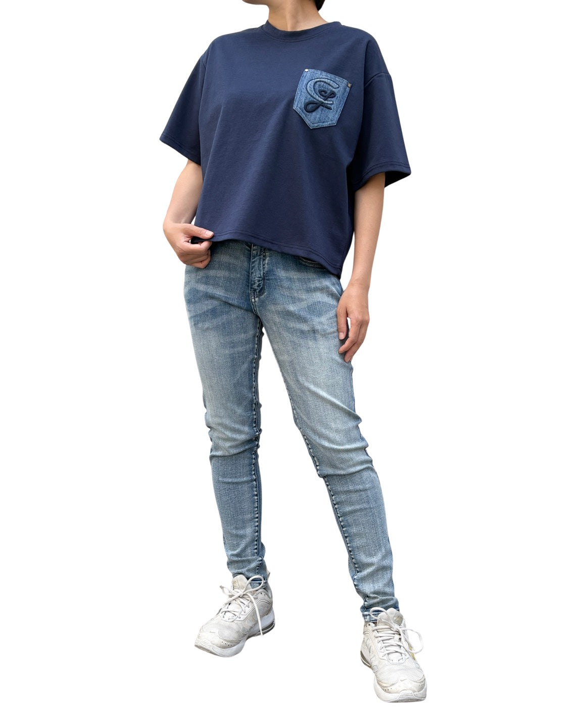 CJデニムポケットT WOMEN
