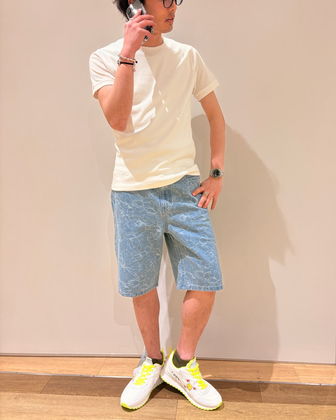 CJロゴフライス半クルーネック MEN