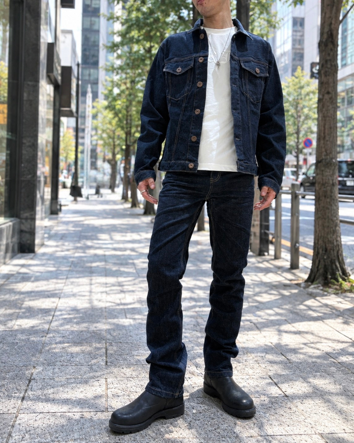 ワンウォッシュデニムジャケット UNISEX