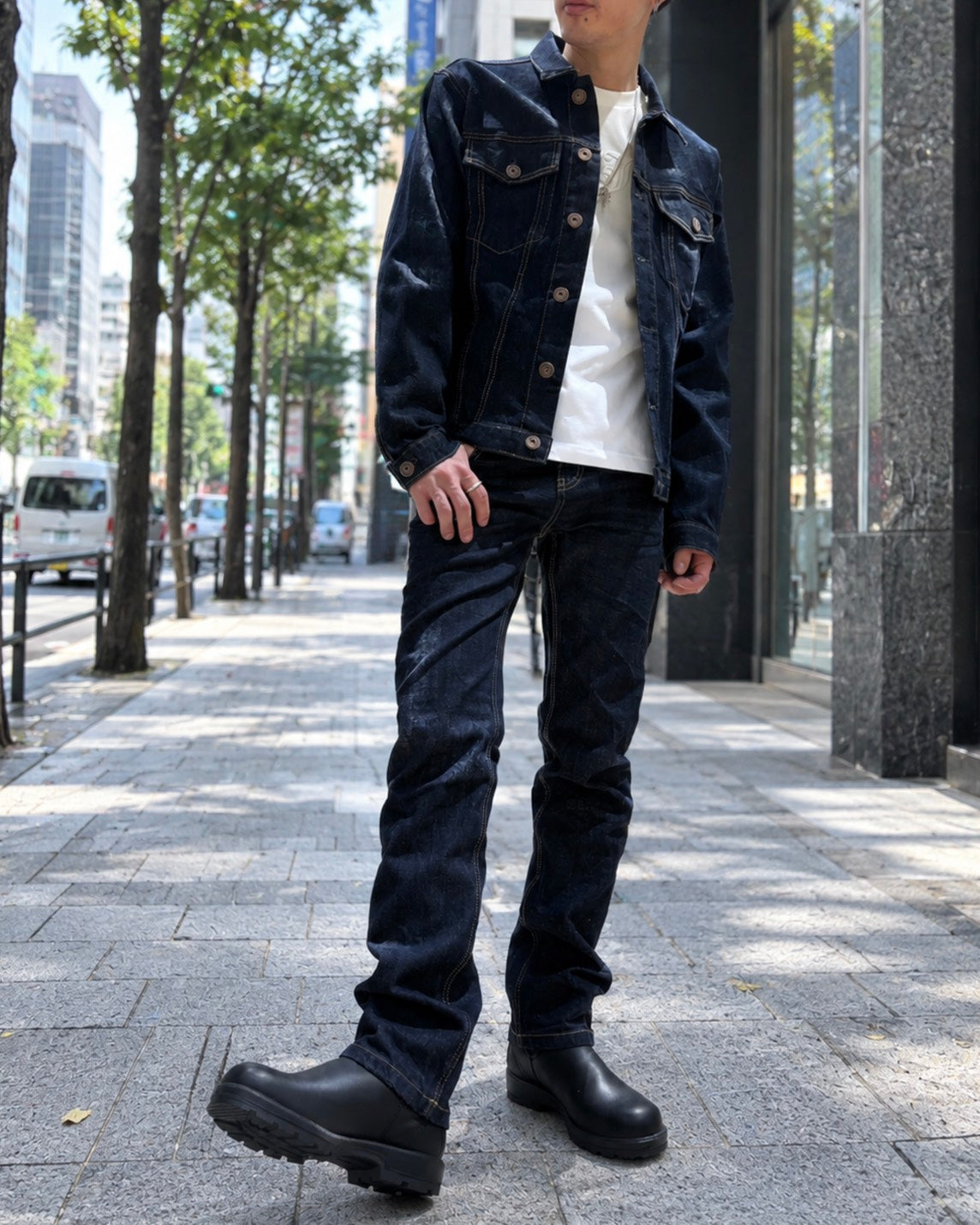 ワンウォッシュデニムジャケット UNISEX