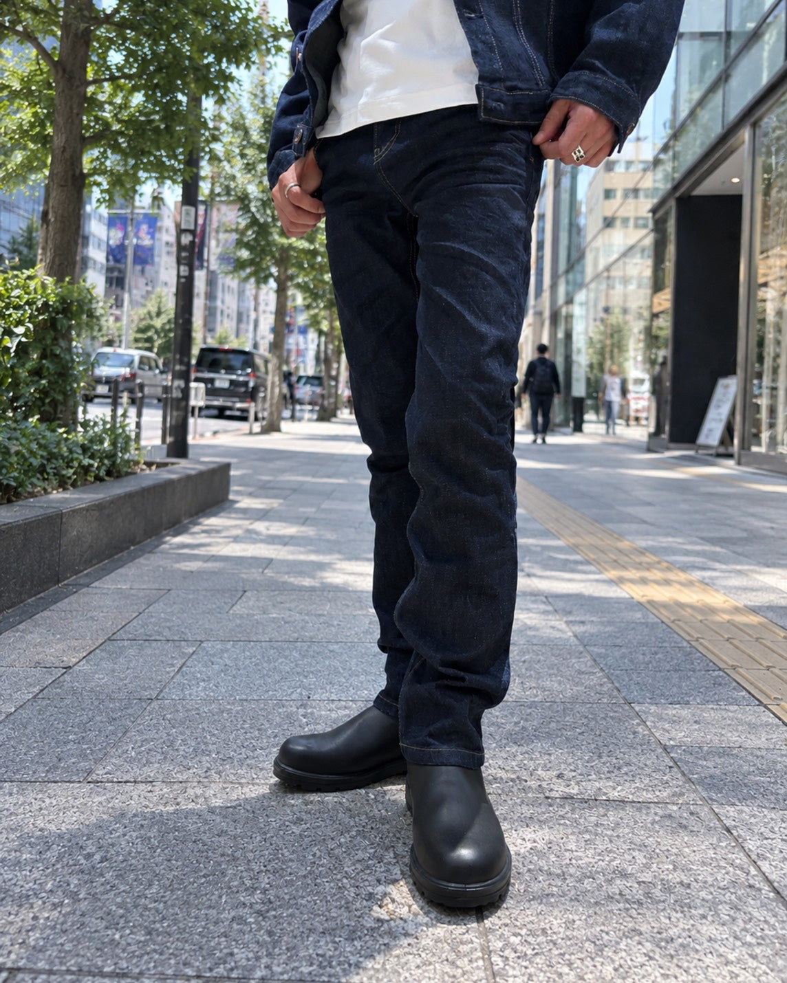 FIRSTワンウォッシュデニムパンツ UNISEX