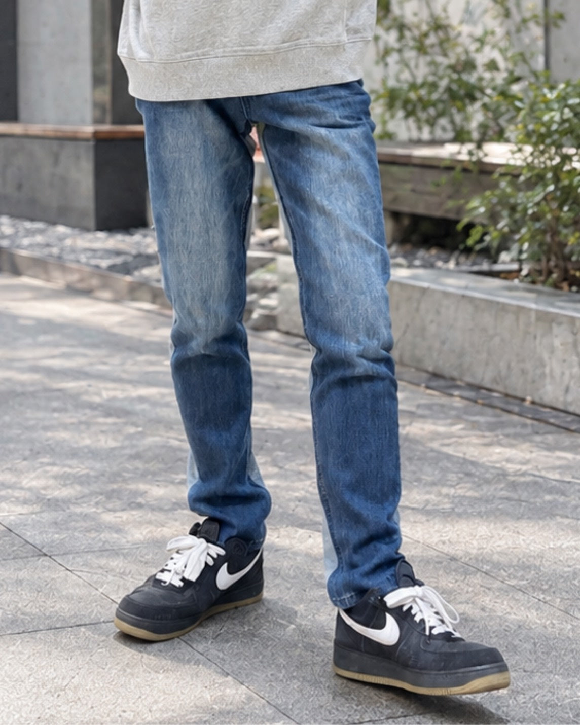 MEN 170cm ブルー×グレー/サイズ1着用
