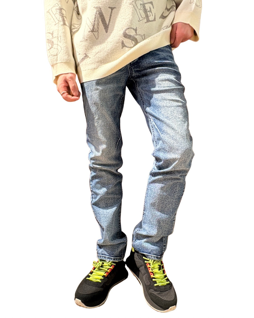 MEN 170cm ネイビー/サイズ28着用