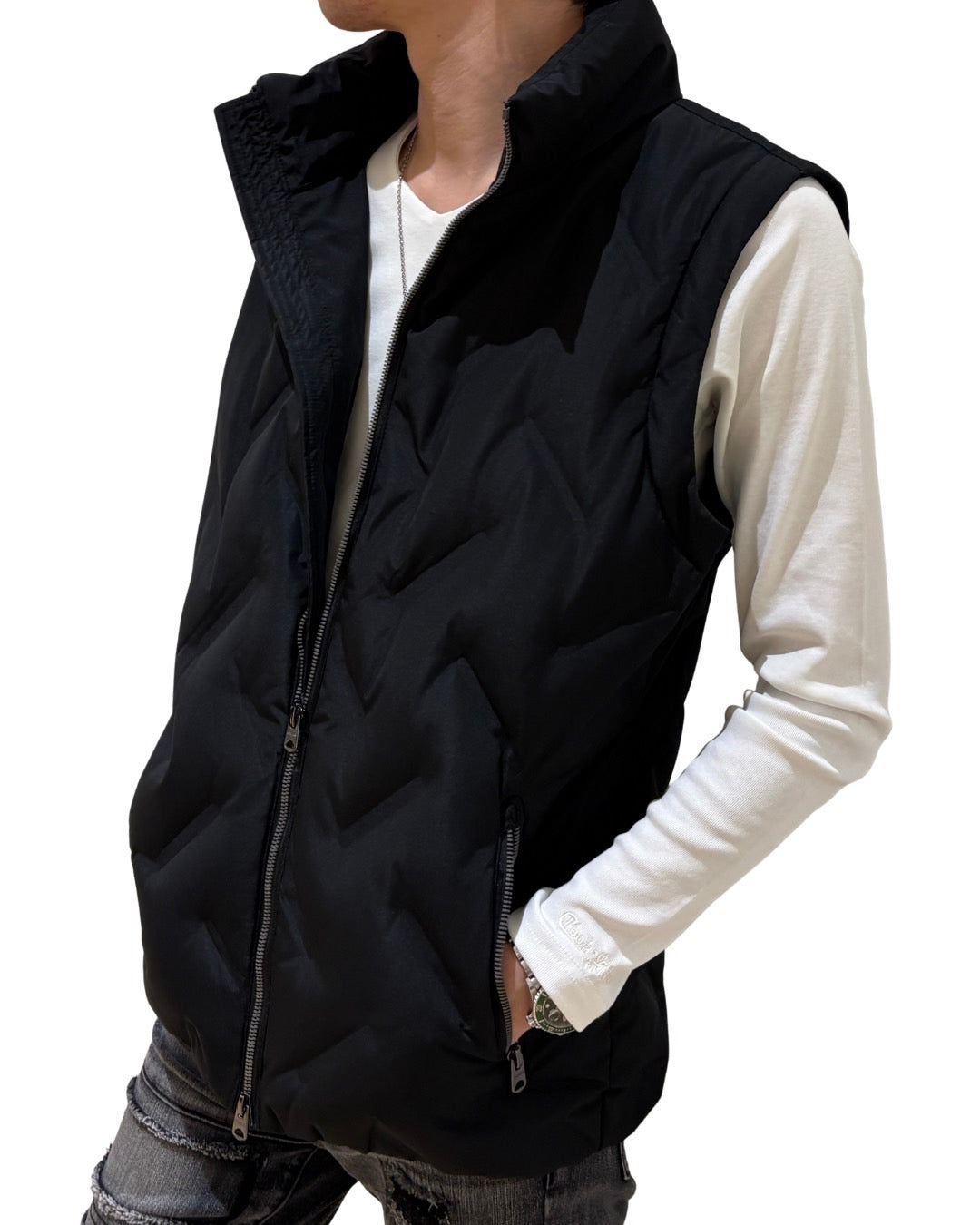袖脱着ダウンジャケット UNISEX