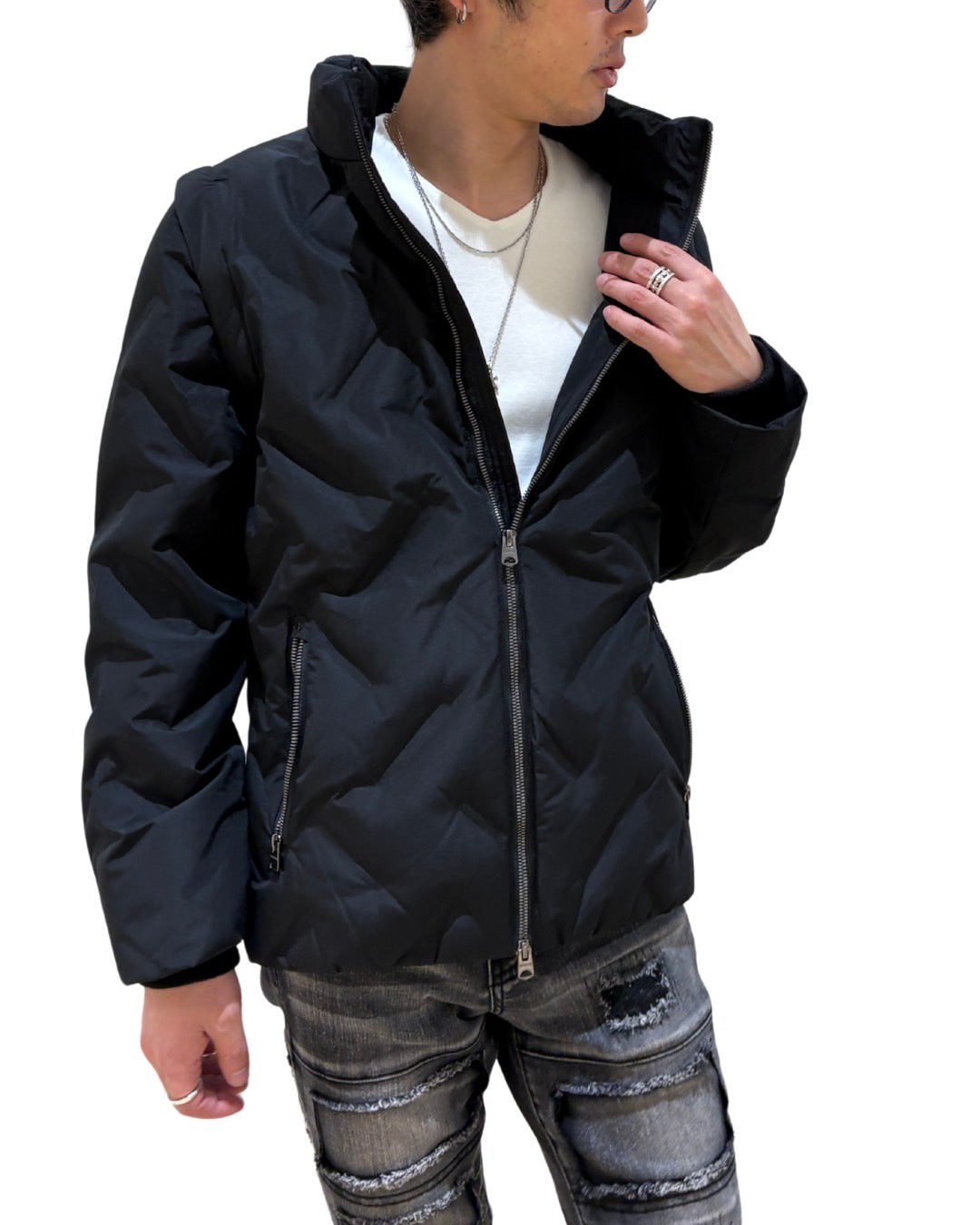 袖脱着ダウンジャケット UNISEX